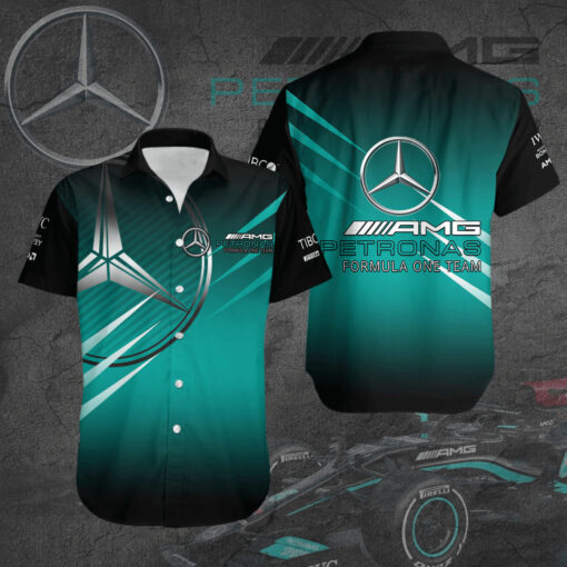 Mercedes And Petronas 3D short sleeve shirt