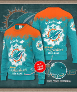 Miami Dolphins 3D sweater 02