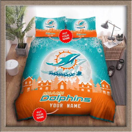 Miami Dolphins bedding set 01