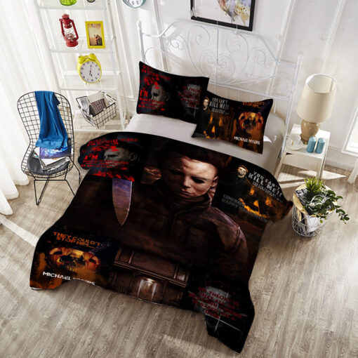 Michael Myers bedding set design 8