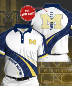Michigan Wolverines 3D Polo 02