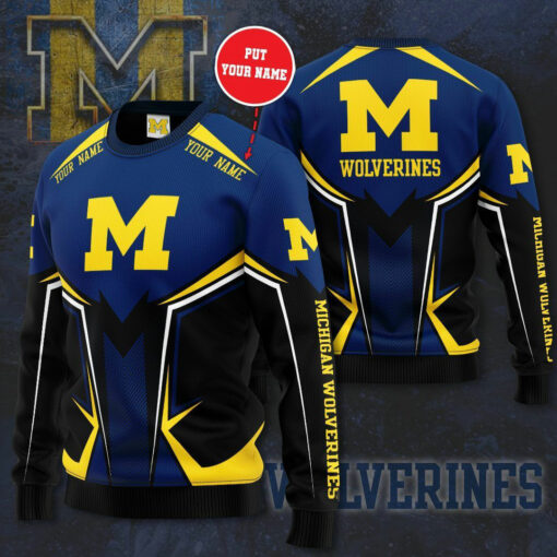 Michigan Wolverines 3D Sweatshirt 02