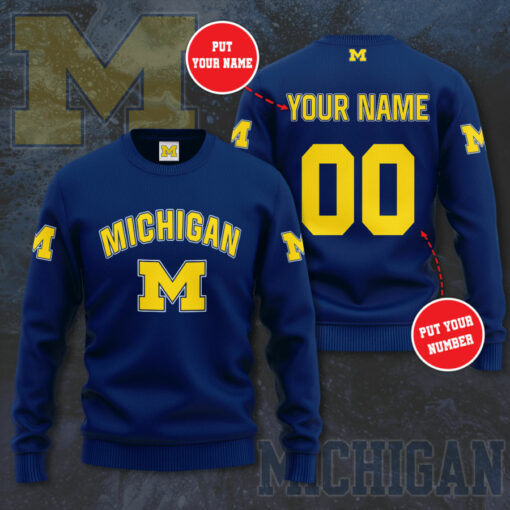 Michigan Wolverines 3D Sweatshirt 03