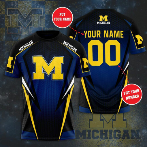 Michigan Wolverines 3D T shirt 02