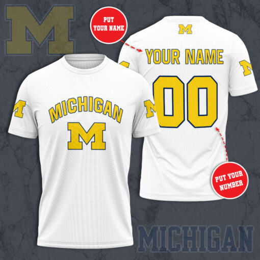 Michigan Wolverines 3D T shirt 04