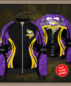 Minnesota Vikings 3D Bomber Jacket 02