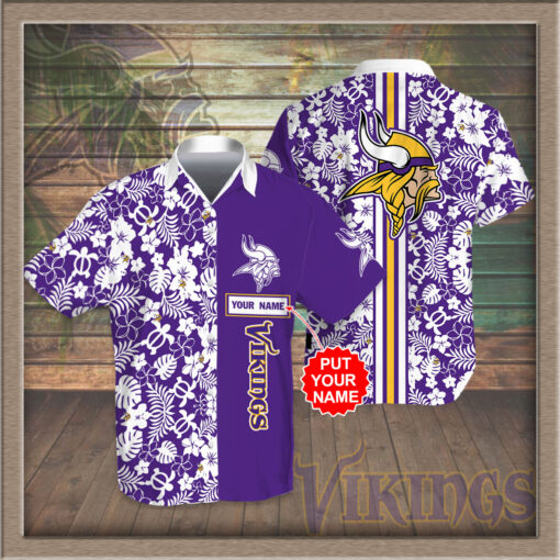 Minnesota Vikings 3D Hawaiian Shirt