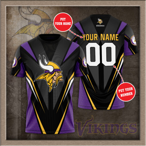 Minnesota Vikings 3D T shirt 04
