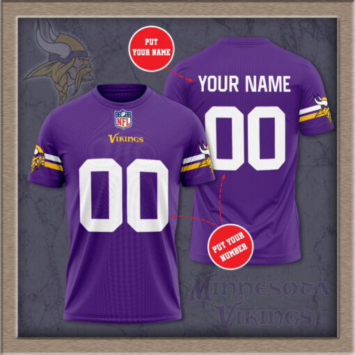 Minnesota Vikings 3D T shirt 05