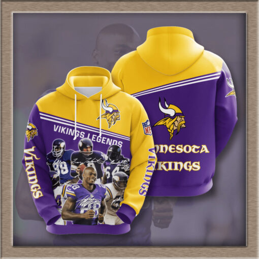 Minnesota Vikings 3D hoodie 010
