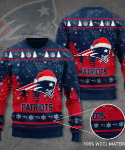 New England Patriots 3D Ugly Sweater