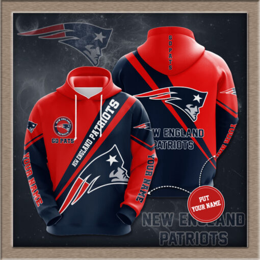 New England Patriots 3D hoodie 012