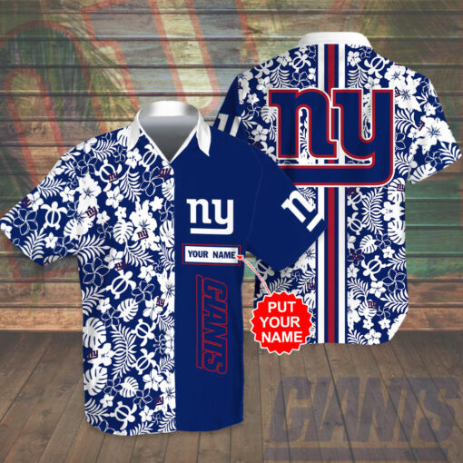 New York Giants 3D Hawaiian Shirt
