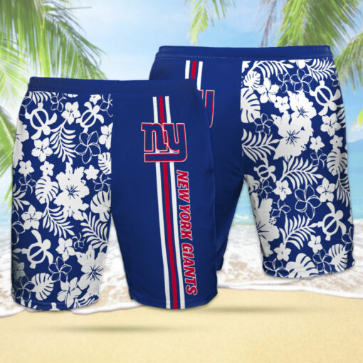 New York Giants 3D Hawaiian Shorts