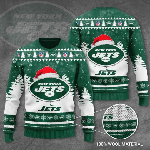 New York Jets 3D Ugly Sweater