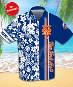 New York Mets 3D Hawaiian Shirt Hawaiian Shorts 03