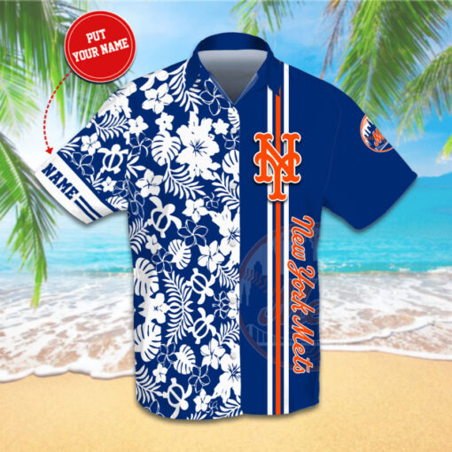 New York Mets 3D Hawaiian Shirt Hawaiian Shorts 03