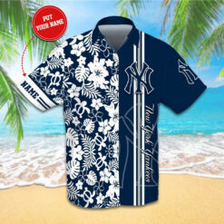 New York Yankees 3D Hawaiian Shirt 01