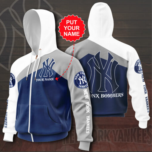New York Yankees Zip up Hoodie 03