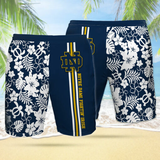 Notre Dame Fighting Irish 3D Hawaiian Shorts
