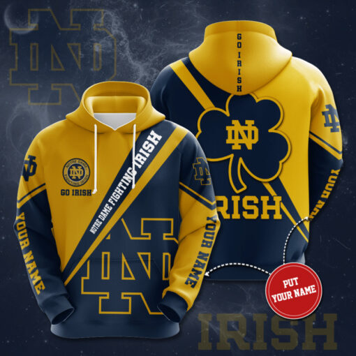Notre Dame Fighting Irish 3D Hoodie 010