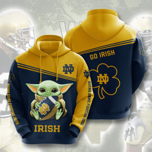 Notre Dame Fighting Irish 3D Hoodie 05