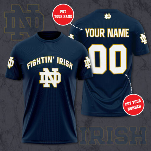 Notre Dame Fighting Irish 3D T shirt 03
