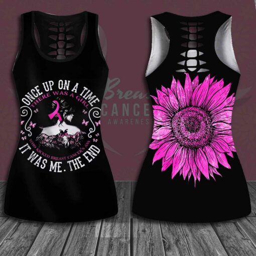 Once Upon A Time There Was A Girl Who Kicked Cancers Ass It Was Me The End tank top