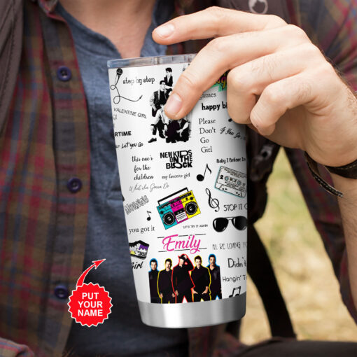 Personalized Kids On The Block Tumbler Cup WOAHTEE26623S4