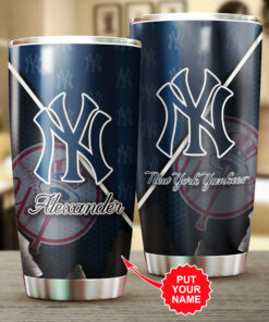 Personalized New York Yankees Tumbler Cup WOAHTEE13623S2