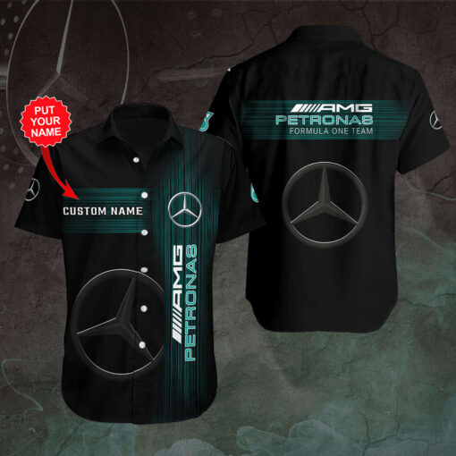 Personalized Petronas F1 short sleeve shirt PMERAMGS5