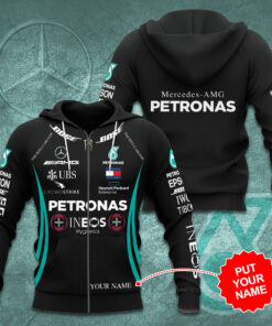 Personalized Petronas F1 zip hoodie