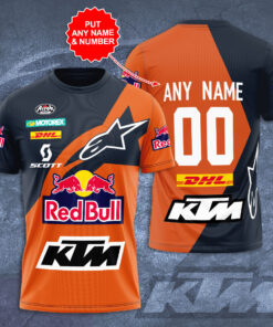 Personalized Red Bull KTM T shirt