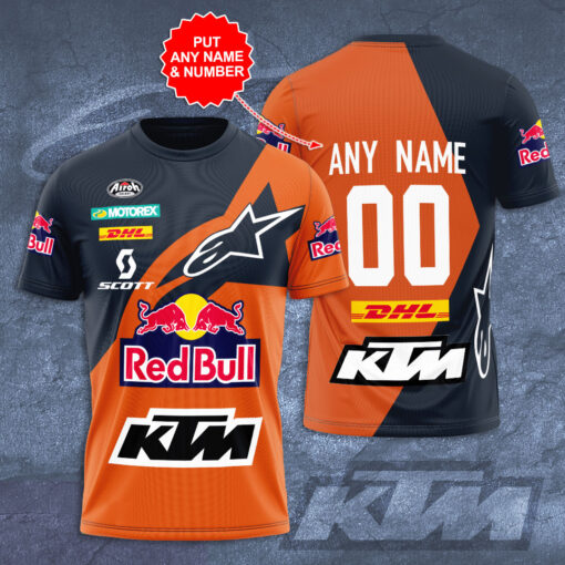 Personalized Red Bull KTM T shirt