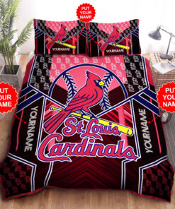 Personalized St. Louis Cardinals bedding set 01