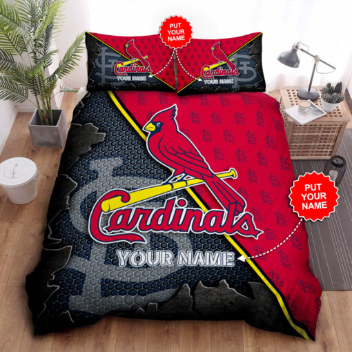 Personalized St. Louis Cardinals bedding set 02
