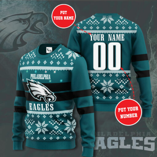 Philadelphia Eagles best designer 3D sweater 02