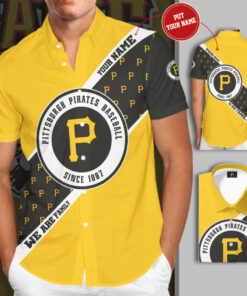 Pittsburgh Pirates 3D Sleeve Dress Shirt 02