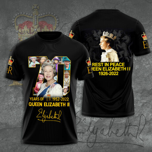 Queen Elizabeth II T Shirt 3D 01