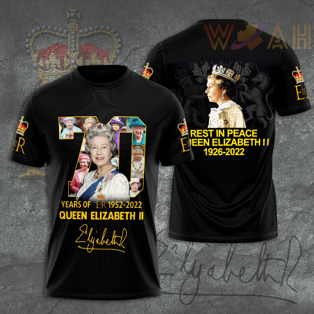 Queen Elizabeth II T-Shirt 3D