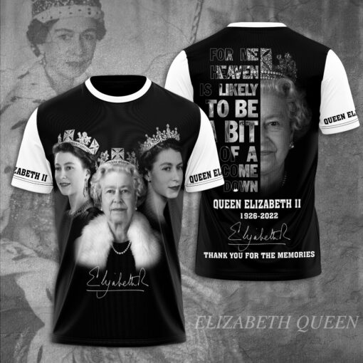 Queen Elizabeth II T Shirt 3D 02