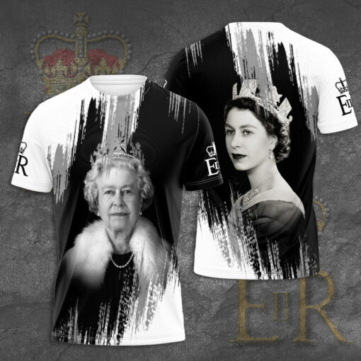 Queen Elizabeth II T Shirt 3D 04