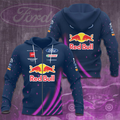 Rally Team M Sport Ford World 3D zip up hoodie
