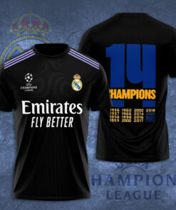 Real Madrid 3D T Shirt S1 black