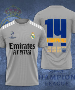 Real Madrid 3D T Shirt S1 grey