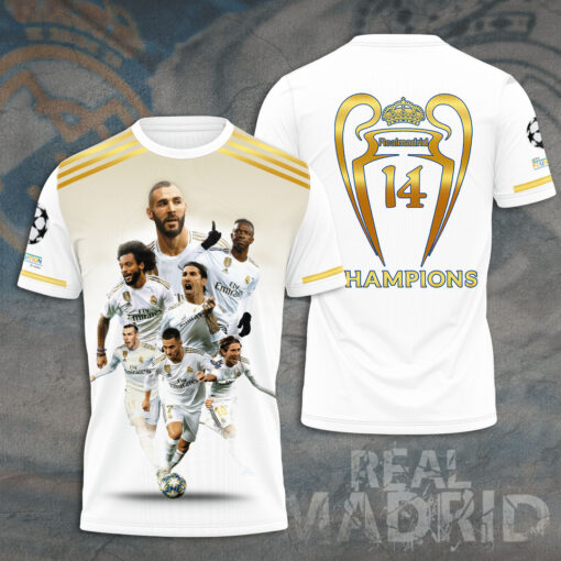Real Madrid 3D apparel T shirt
