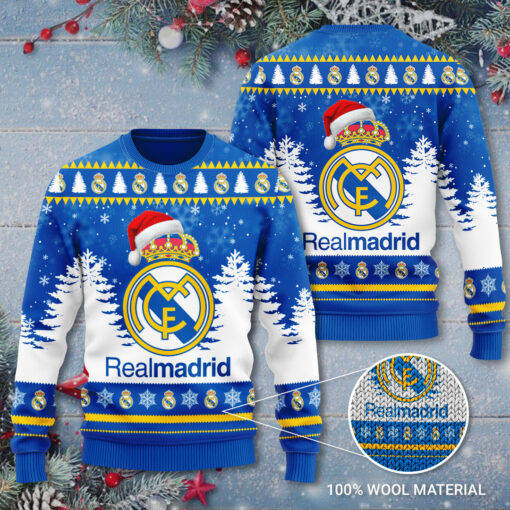 Real Madrid Christmas 3D Sweater