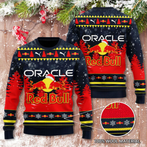 Red Bull Racing Christmas 3D Ugly Sweater 2022