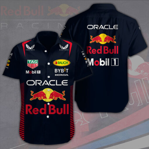 Red Bull Racing short sleeve dress shirts WOAHTEE17523S2