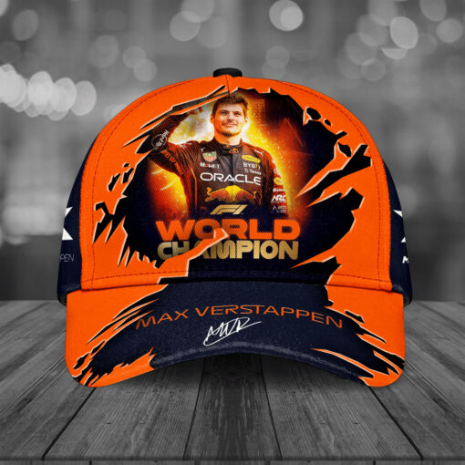 Red Bull Racing x Max Verstappen F1 World Championship Cap Custom Hat 01